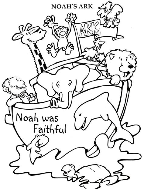 Amazing Noah's Ark Coloring Pages Pdf Free - Coloringfolder.com