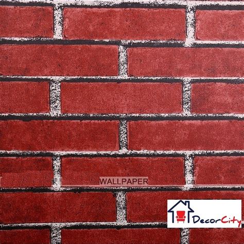 Washable 3D Red Brick Wallpaper Design - MB0007 - Decor City