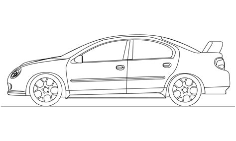 SRT-4 Line Drawing - Dodge SRT Forum