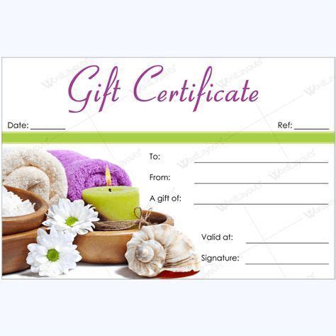 Massage Gift Certificate Template Free Download | Massage gift certificate, Printable gift ...