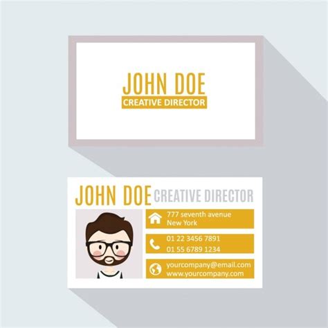 Free Vector | Funny business card