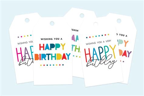 Free Printable Happy Birthday Gift Tags - Favorite Printables