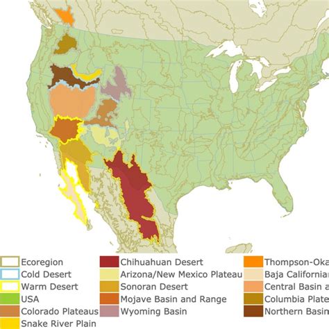 Us Map With Deserts - Ricky Christal