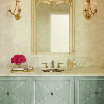 75 Yellow Wallpaper Bathroom Ideas You'll Love - December, 2024 | Houzz