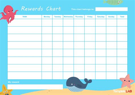 Reward Chart For Kids Printable