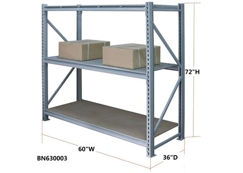 Extra Heavy Duty Steel Storage Racks Metal Basement Shelving 3800 Pounds Capacity