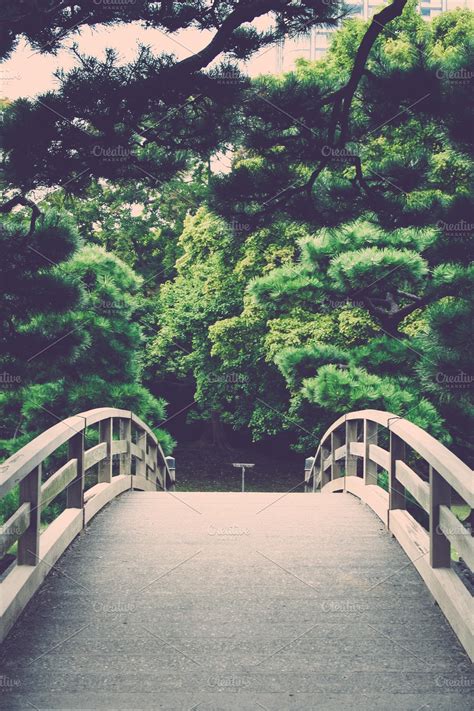 Japanese Garden Bridge | Nature Stock Photos ~ Creative Market