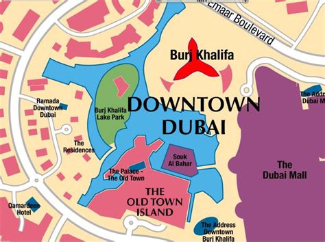 Dubai Tourist Map Including All the Important Places and Sand Routes!