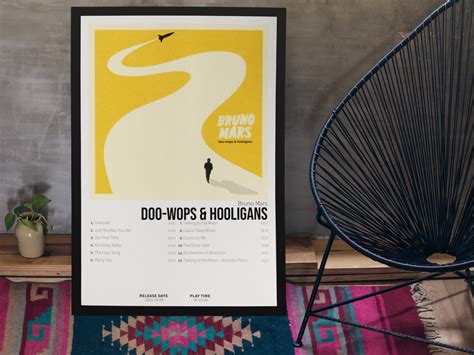 Bruno Mars - Doo-wops & Hooligans | Album Cover Poster Designed & Sold By Thien