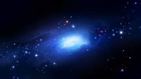 Sparkling Blue Stars With Lighting In Black Sky Background HD Galaxy Wallpapers | HD Wallpapers ...