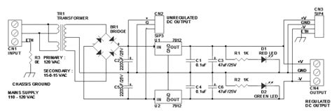 +/-12V Dual Power Supply - Electronics-Lab.com