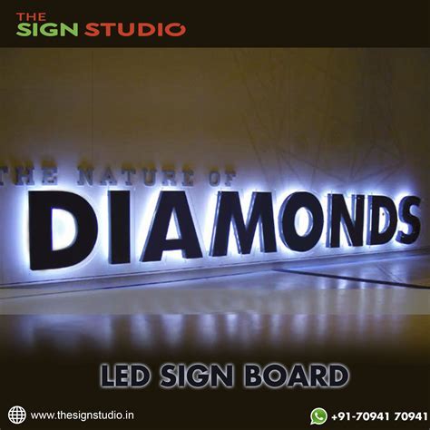 the nature of diamonds led sign board