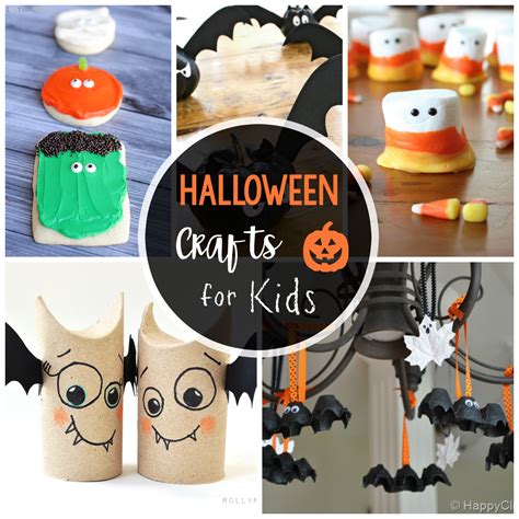 25 Cute & Easy Halloween Crafts for Kids - Crazy Little Projects