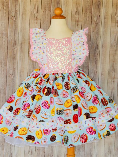 Donut Dress Girls Donut Dress Donuts Outfit Donut Dress - Etsy