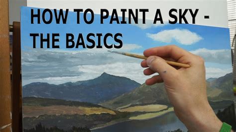 #9 How To Paint The Sky For Beginners | Oil Painting Tutorial - YouTube