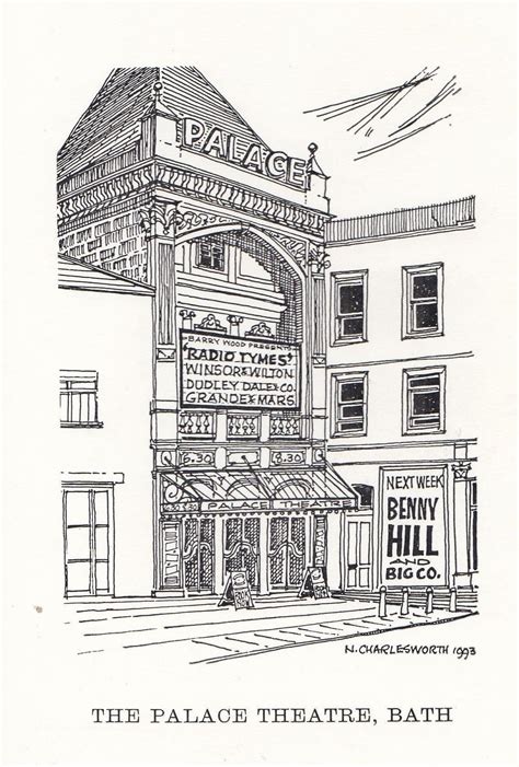 The Theatre Royal Brighton Painting Postcard: Manuscript / Paper Collectible | Postcard Finder