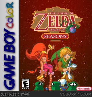 The Legend of Zelda: Oracle of Seasons Game Boy Color Box Art Cover by kirby22