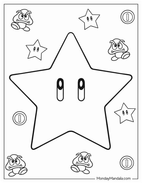 Super Mario Piranha Plant Coloring Pages