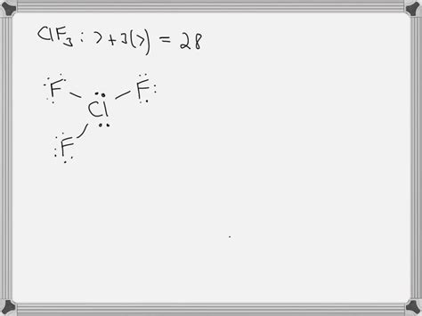 SOLVED: Determine the number of valence electrons in ClF₃, chlorine trifluoride, and then draw ...