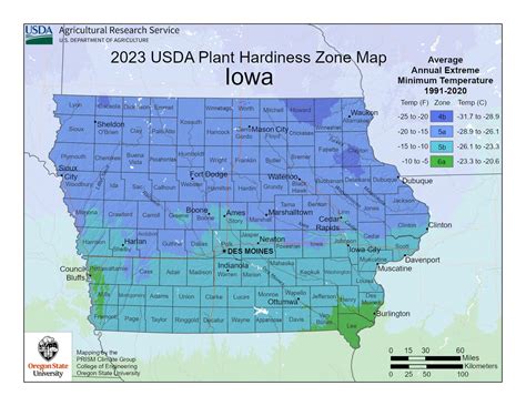 Updated USDA Iowa plant zone hardiness map available for planting decisions