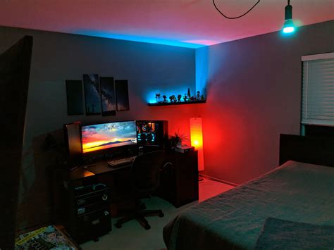 Small Gaming Bedroom Setup: Game Room Ideas On A Budget - Room For Gaming