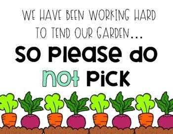 School Garden Signs by Tastefulteacher | Teachers Pay Teachers