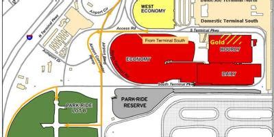 Atlanta airport parking map - Atlanta Hartsfield airport parking map (United States of America)