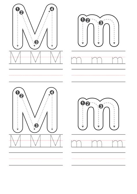 Free Kindergarten Letter M Worksheets Printable PDF