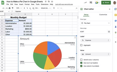 How to Make a Pie Chart in Google Sheets | Layer Blog