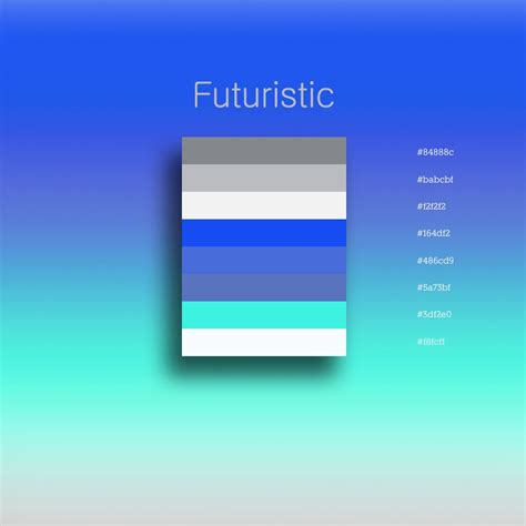 Futuristic color palette | Website color palette, Color design inspiration, Color palette ...