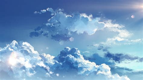 Anime clouds, sky, Anime, HD wallpaper | Wallpaperbetter