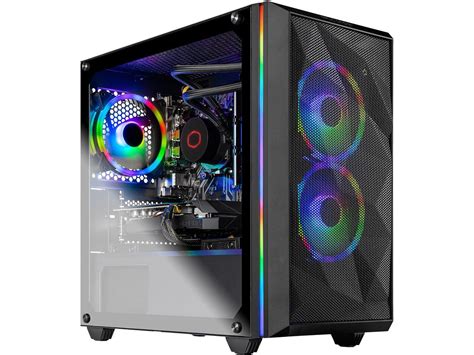 Skytech Chronos Mini Gaming Computer PC Desktop - Ryzen 5 3600X 6-Core 3.80 GHz, RTX 2060 6 GB ...