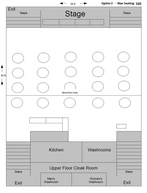 Banquet Hall Floor Plan Options | St. Joseph's Parish