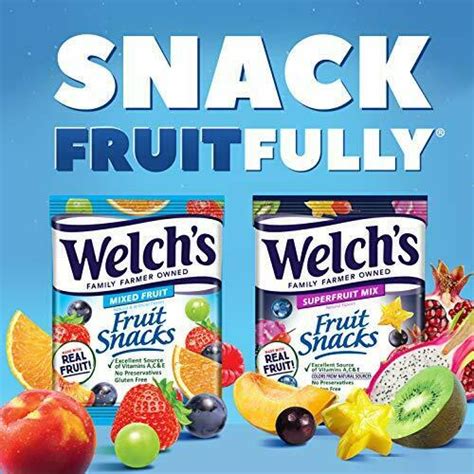 Welch's Fruit Snacks Mixed Fruit & Superfruit Bulk Variety Pack Gluten Free 0...