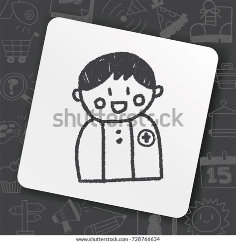 Doctor Doodle Drawing Stock Vector (Royalty Free) 728766634 | Shutterstock