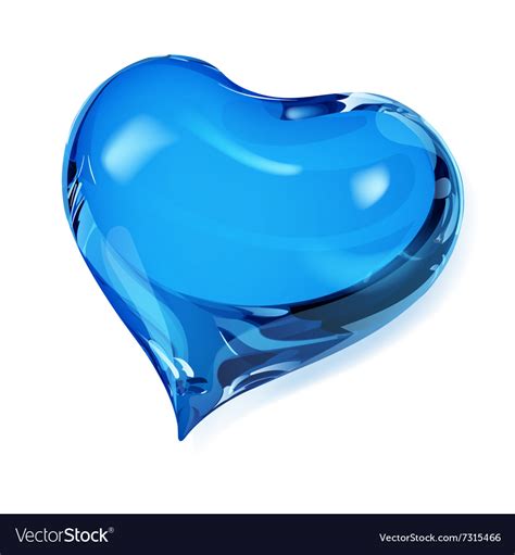 Blue heart Royalty Free Vector Image - VectorStock