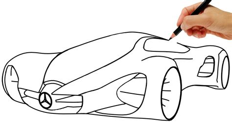 How to draw concept car easy - YouTube