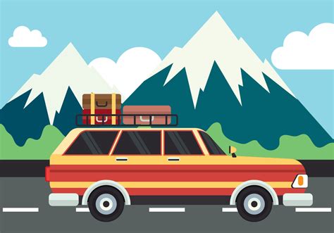 Road Trip Vector Illustration 207516 Vector Art at Vecteezy