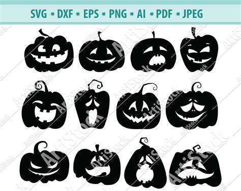 Halloween Pumpkin SVG Pumpkins SVG Cut File for Cricut & | Etsy