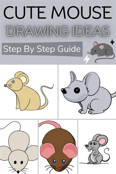 26 Cute Mouse Drawing Ideas - How to Draw Mouse - DIYnCrafty