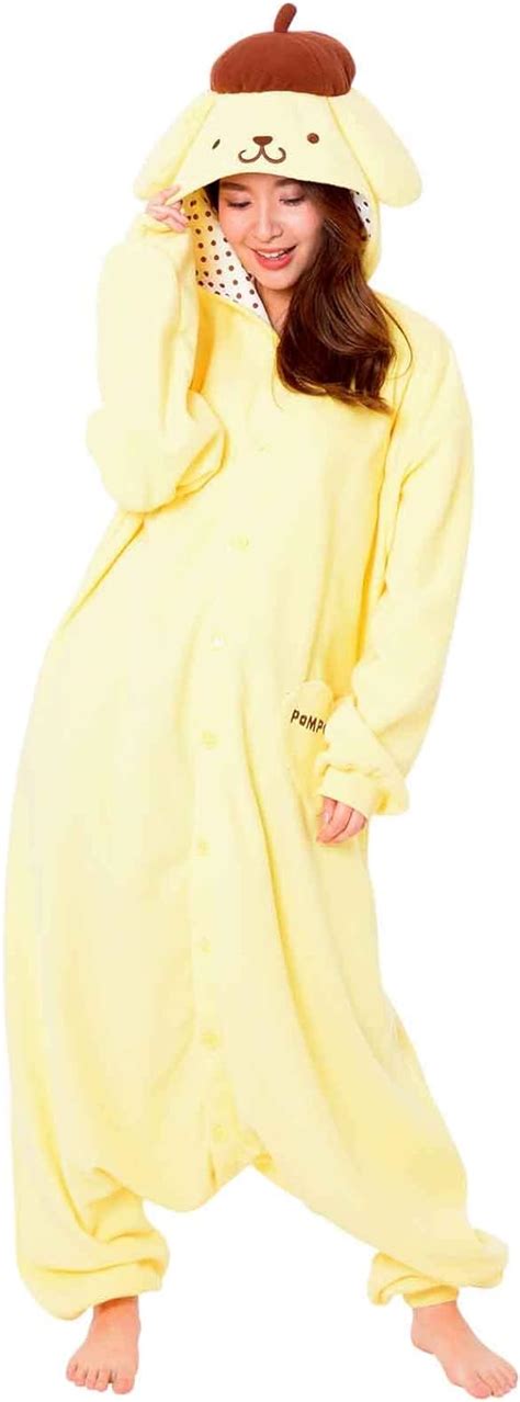 Amazon.co.jp: SAN857 Adult Fleece Character Sanrio Pompompurin Costume : Hobbies