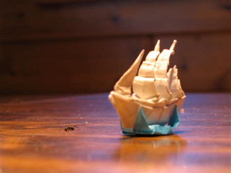 origami ship by kickingchildren on DeviantArt