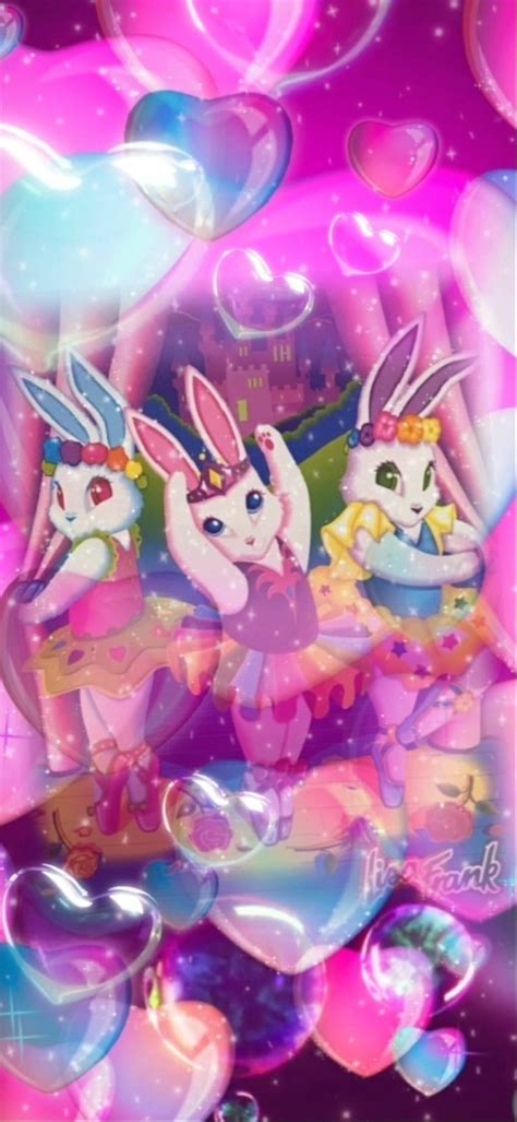 Lisa Frank Bunnies, Easter, magenta, pink, ballerina, LisaFrank HD phone wallpaper | Pxfuel