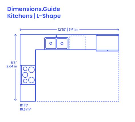 Kitchen Layouts Dimensions & Drawings | Dimensions.com