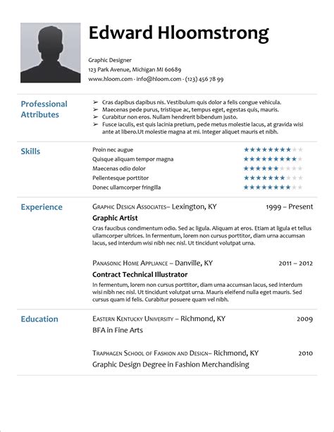 55 Free Modern Resume / CV Templates - Minimalist, Simple & Clean Design