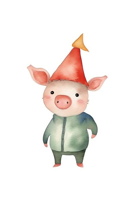 Halloween cute pig animal cartoon | Free Photo Illustration - rawpixel