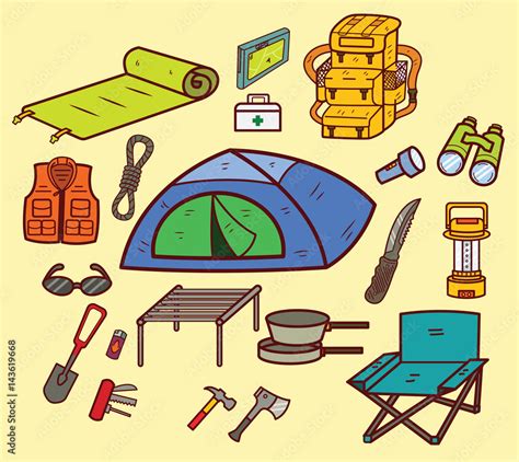 Camping Gear Clipart Adobe