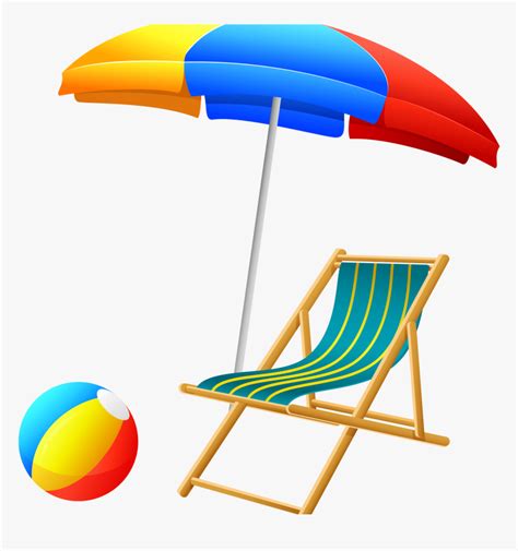 Clip On Beach Umbrella - Summer Beach Umbrella Clipart, HD Png Download - kindpng