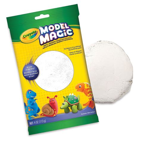 Crayola Model Magic - 4 oz, White | BLICK Art Materials | Model magic, Crayola, Air dry clay ...