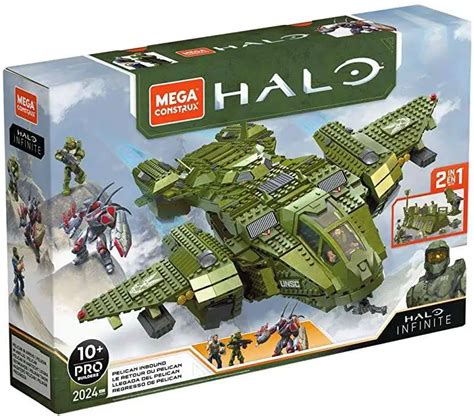 Halo Infinite Pelican Inbound Set Includes Master Chief, The Pilot Hunter Mega Construx - ToyWiz